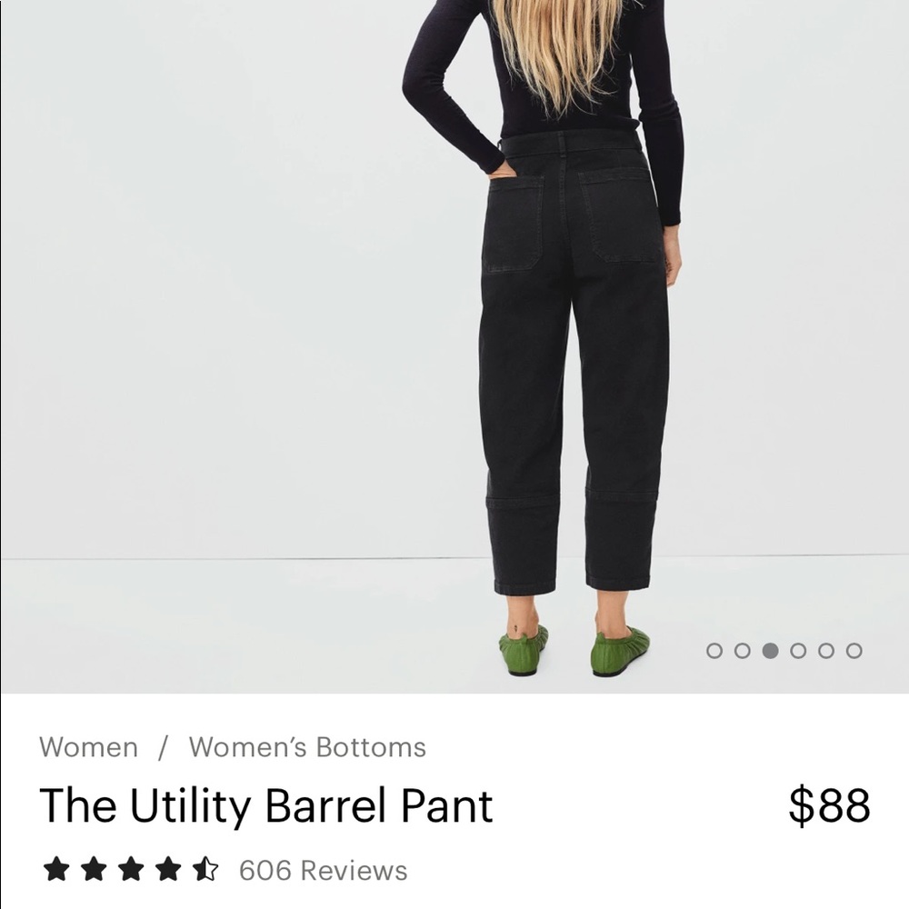 The Utility Barrel Pant
$88 size 2 never worn